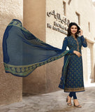 Galaxy Blue Indian Salwar Suit - Asian Party Wear