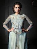 Silver Indian Evening Party Salwar Suit - Asian Party Wear