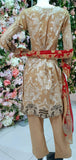 MARIA B BEIGE PRINTED SUMMER PAKISTANI LAWN SUIT - Asian Party Wear