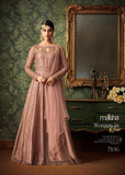 Ash Rose Pink Indian Wedding Party Bridesmaid Designer Gown - Asian Party Wear