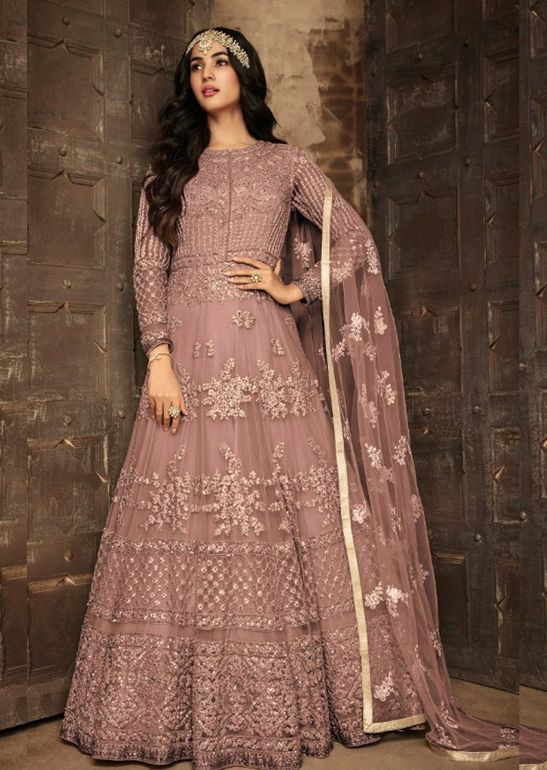 ROSE PINK INDIAN WEDDING BRIDESMAID DRESS