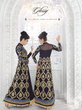 Dress Blues & GOLD PARTY EVENING OUTFIT - Asian Party Wear