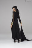 BLACK GEORGETTE EID WEDDING PARTY DESIGNER ANARKALI SUIT - Asian Party Wear