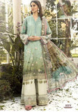 Biscay Green Embroidered & Printed Pakistani Designer Lawn Cotton Salwar kameez - Asian Party Wear