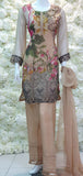 NUDE CHIFFON DIGITAL PRINTED FESTIVE SALWAR KAMEEZ - Asian Party Wear