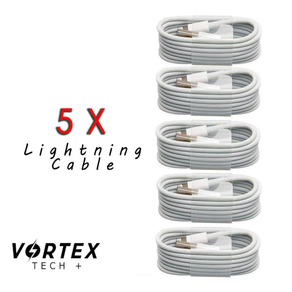 VX TECH PACK OF 5 IPHONE LIGHTNING CABLE - Asian Party Wear