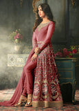 Rapture Rose Indian Party Wear Asian Anarkali Wedding Bridal Gown Dress - Asian Party Wear