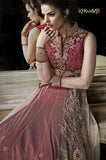 Red with Beige Khwaab Aura wedding Anarkali Gown (KH-8005) - Asian Party Wear