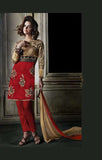 Red with Gold Khwaab Aura Salwar Kameez  (KH-8008) - Asian Party Wear