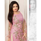 86010 PINK AND BEIGE NITYA PARTY WEAR DESIGNER SUIT - Asian Party Wear