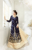 BLUE FLOOR LENGTH WEDDING AND BRIDESMAID LEHENGA - Asian Party Wear