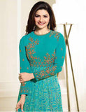 5733 TURQUOISE KASEESH PRACHI GALAXY DESIGNER ANARKALI DRESS - Asian Party Wear