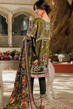 Chive Green Floral Printed Casual Pakistani Designer Suit - Asian Party Wear