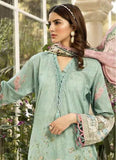 Biscay Green Embroidered & Printed Pakistani Designer Lawn Cotton Salwar kameez - Asian Party Wear