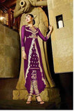 9104-C PURPLE AAFREEN ADAA DESIGNER PANT STYLE SUIT - Asian Party Wear