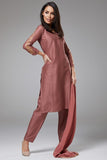 ROSE PINK INDIAN DESIGNER PARTY WEAR SUIT - Asian Party Wear