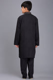 Kids Eid Dress Black Kurta Shalwar Suit - Asian Party Wear