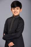 Kids Eid Dress Black Kurta Shalwar Suit - Asian Party Wear