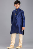 NAVY BLUE PAKISTANI BOYS KURTA SHALWAR FOR EID - Asian Party Wear