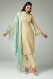 PASTEL BEIGE INDIAN READYMADE PARTY WEAR SALWAR KAMEEZ - Asian Party Wear