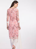 SOFT PASTEL FLORAL PRINT READY MADE DRESS SUIT - Asian Party Wear