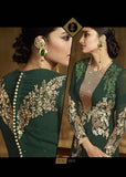 9805 CHIVE GREEN AAFREEN ADAA VOL 3 DESIGNER PANT STYLE SUIT - Asian Party Wear