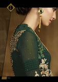 9805 CHIVE GREEN AAFREEN ADAA VOL 3 DESIGNER PANT STYLE SUIT - Asian Party Wear