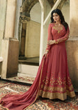 PINK INDIAN PARTY AND WEDDING ANARKALI GOWN - Asian Party Wear