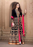 AN1507-C BLUE ANAYA SEMI STITCHED ANARKALI SUIT - Asian Party Wear