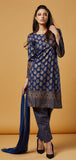 FANCY BLUE GOLD GREY WHITE SALWAR KAMEEZ SUITS - Asian Party Wear