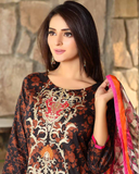 BLACK CHARIZMA SPRING SUMMER LAWN EMBROIDERED READY MADE SUIT - Asian Party Wear