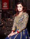 DM19001 Royal Blue Mohini Wedding Designer Suit - Asian Party Wear