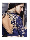 ZCM11003 Blue Zoya Colour Maxi Suit - Asian Party Wear