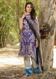 EA-38 BLUE ESHA AISHA LAWN EMBROIDERED SALWAR SUIT - Asian Party Wear