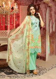 EA-41 MINT ESHA AISHA LAWN EMBROIDERED SALWAR SUIT - Asian Party Wear