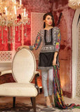 ZEA-44 BLACK ESHA AISHA LAWN EMBROIDERED SALWAR SUIT - Asian Party Wear