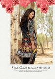 ZEA-46 BLACK ESHA AISHA LAWN EMBROIDERED SALWAR SUIT - Asian Party Wear