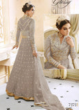 BROWN INDIAN MAXI EVENING WEDDING DRESS - Asian Party Wear