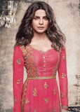 ZHR5150 RAPTURE ROSE PINK PRIYANKA CHOPRA SALWAR KAMEEZ SUIT - Asian Party Wear