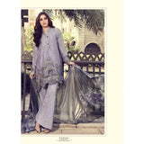 ZMB55004 GREY MARIA B LAWN EMBROIDERED AND PRINTED PAKISTANI STYLE SUIT - Asian Party Wear