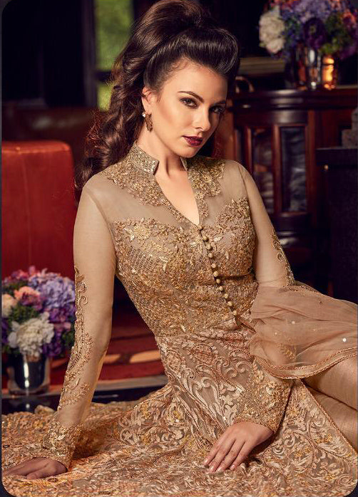 GOLD INDIAN BRIDAL WEDDING DRESS GOLD INDIAN BRIDAL WEDDING DRESS