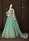 APPEALING HEAVY EMBROIDERED INDIAN WEDDING GOWN ( DELIVERY IN 3 WEEKS ) - Asian Party Wear