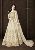 APPEALING HEAVY EMBROIDERED INDIAN WEDDING GOWN ( DELIVERY IN 3 WEEKS ) - Asian Party Wear