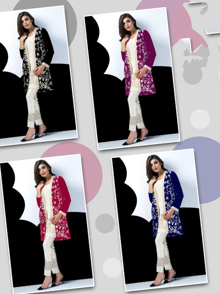 Long Jacket-kurti. | Vestidos largos de moda, Vestidos formales para dama,  Ropa de chicas