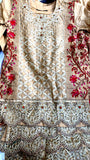 Gold Embroidered Girls ReadymadeSalwar  Suit - Asian Party Wear