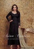 Black Indian Party Suit Fancy Designer Salwar Kameez - Asian Party Wear