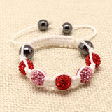 CHILDREN CRYSTAL BALL BRACELET (6 COLOURS, WHITE/PINK/ THREADED) - Asian Party Wear