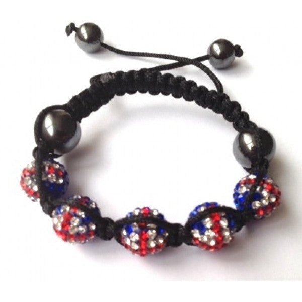 NEW UNION JACK CHILDREN CRYSTAL BALL BRACELET - Asian Party Wear