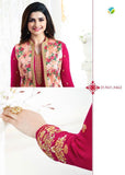 HOT PINK KASEESH MAHARANI JACKET STYLE PARTY WEAR SUIT - Asian Party Wear