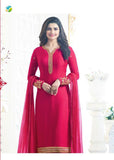 HOT PINK KASEESH MAHARANI JACKET STYLE PARTY WEAR SUIT - Asian Party Wear